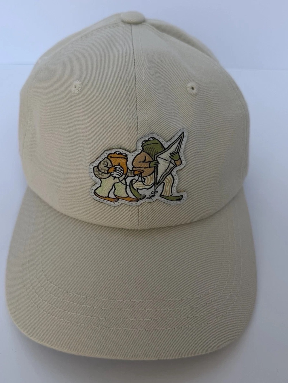 Target Cream Baseball Cap with Cartoon Musician Patch